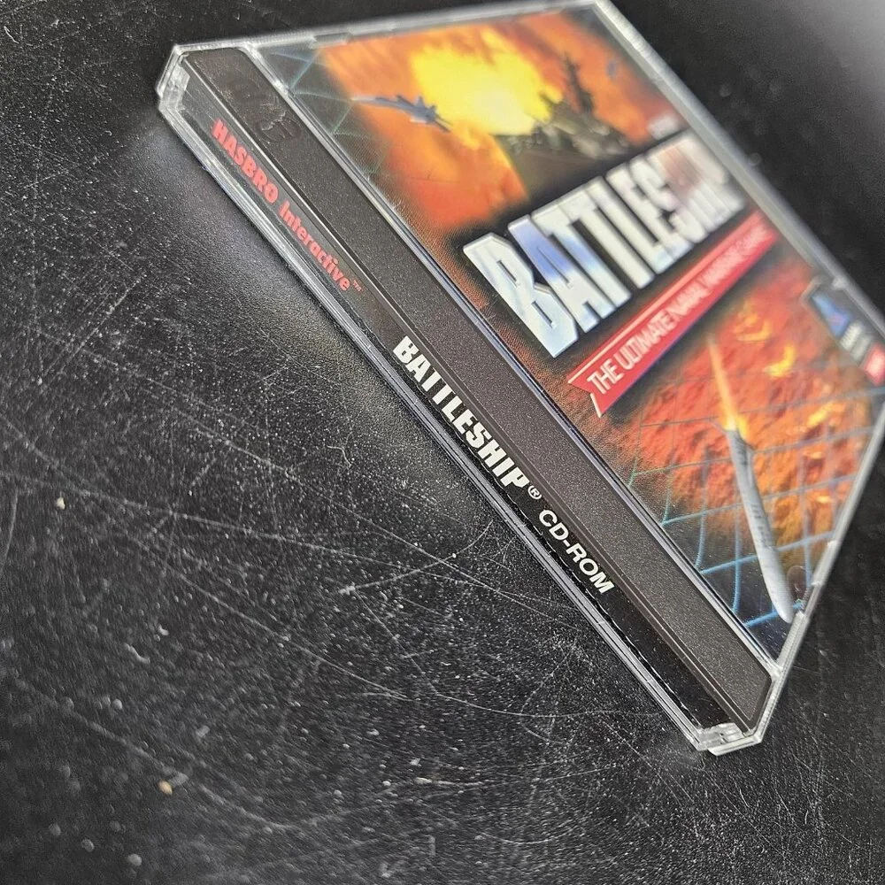Vintage Battleship PC Game CD-ROM Windows 95 Hasbro 2 Disc Set 99004 USA 1996